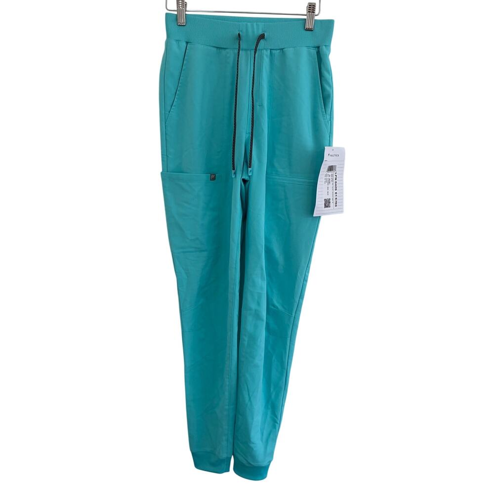 NWT Fabletics Womens XS Tall High Rise On Call Scrub Joggers Seaside READ